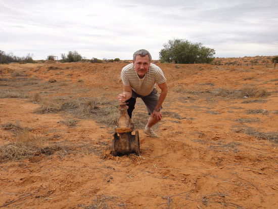 Das Ventil lag in Purni Bore einfach so rum 