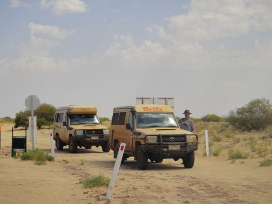 Warten auf die Fähre am Cooper Creek