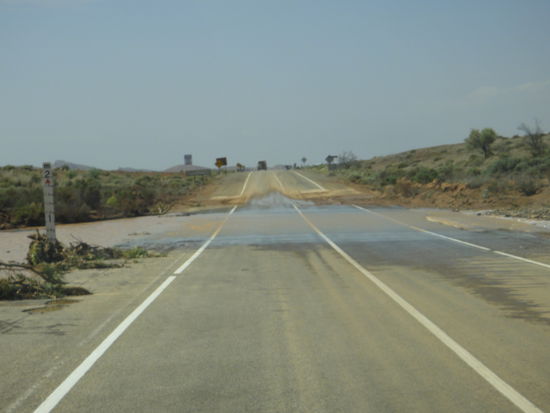 Highway nach dem Unwetter