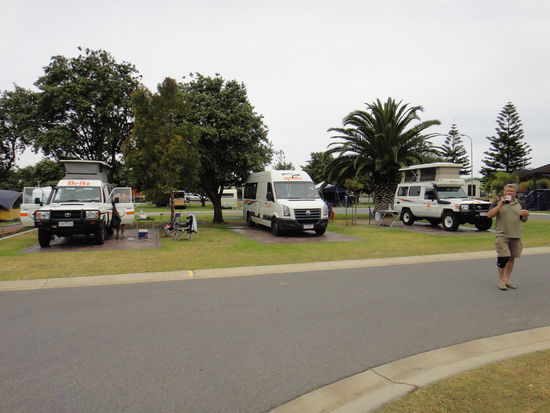 Saubere Camper auf dem Big4 Platz