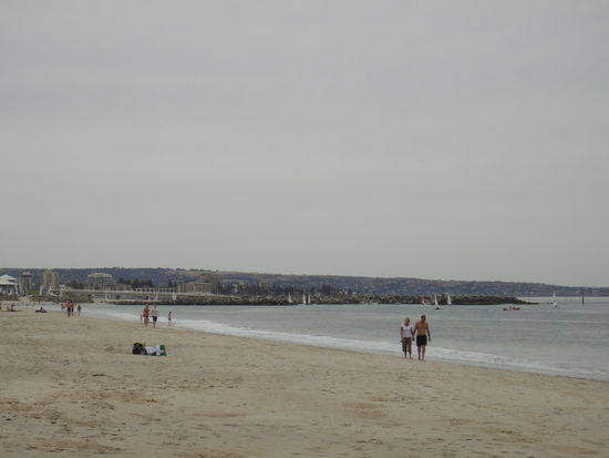 Am Strand von Glenelg West Beaches