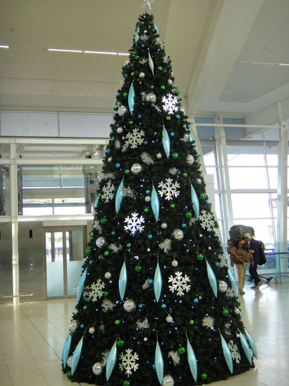 Weihnachtsstimmung im Flughafen Adelaide