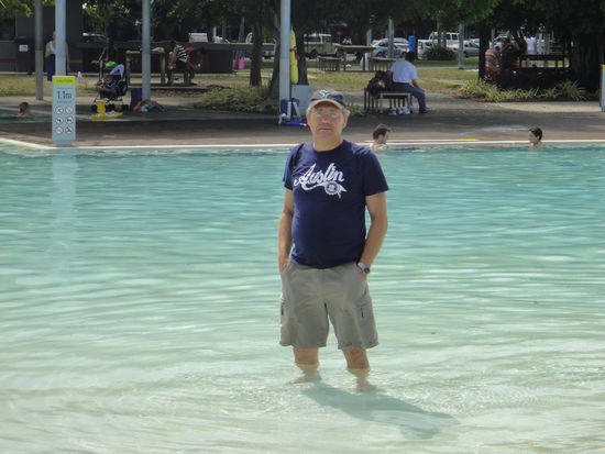 Abkühlung in der Lagune