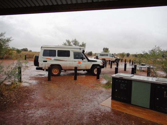 So stellt man sich das Wetter im australischen Outback eher nicht vor