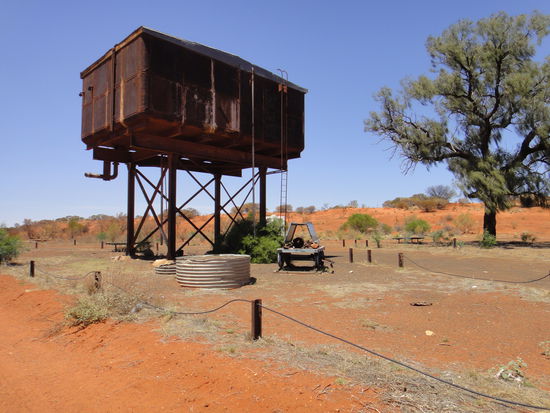ehemalige Haltestation (Bundooma) an der alten Ghanstrecke