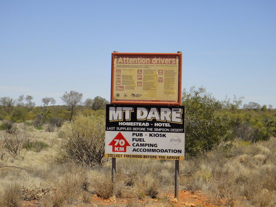 Wegweiser im Outback