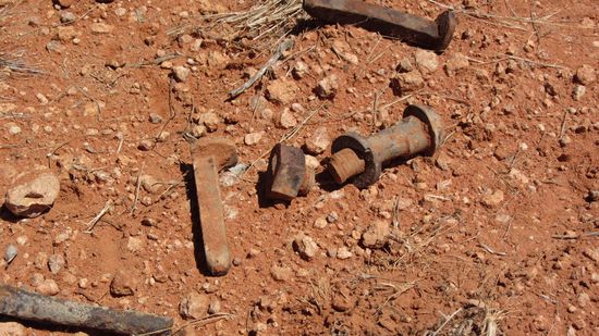 Strassenverhältnisse auf dem Finke-Track