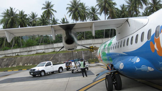 Diese Flugzeug bring uns nach Samui