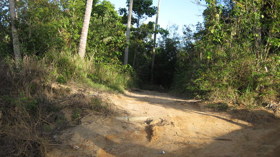 da war der Weg zu Ende