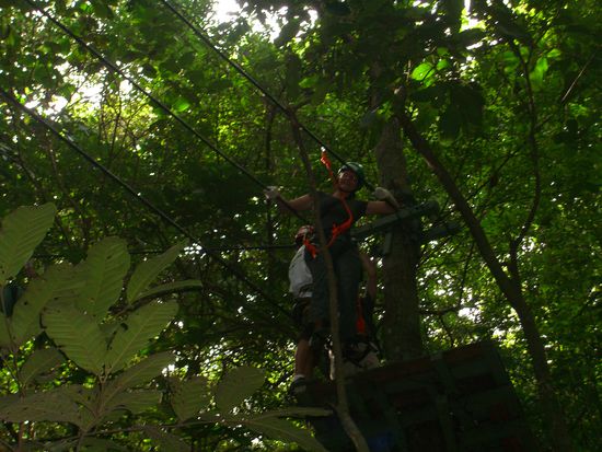 die erste Hürde wartete bereits, konnte uns aber nicht aufhalten
