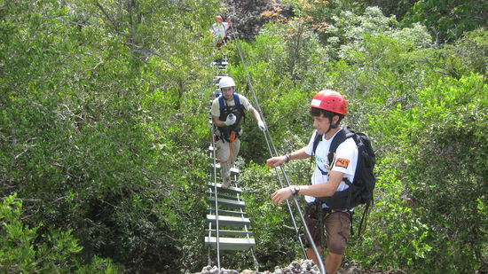 wir arbeiteten uns immer höher