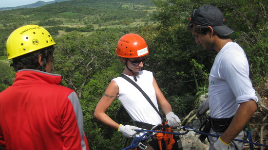 mussten uns auch noch selber abseilen