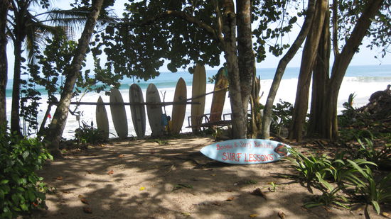der Strand scheint in der Naehe zu sein