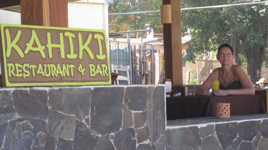 Fruehstueck. Die hatten da geile Fruehstuecks-Burritos. Davon wurde sogar ich satt.