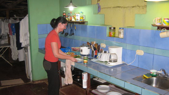 Bekky ist fuer das Gruenzeug zustaendig