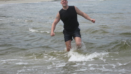 die erste Flussdurchquerung