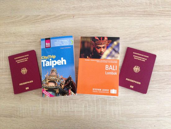 Gut gerüstet für den Trip. 