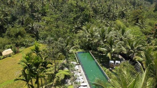 der Pool des Komaneka at Bisma