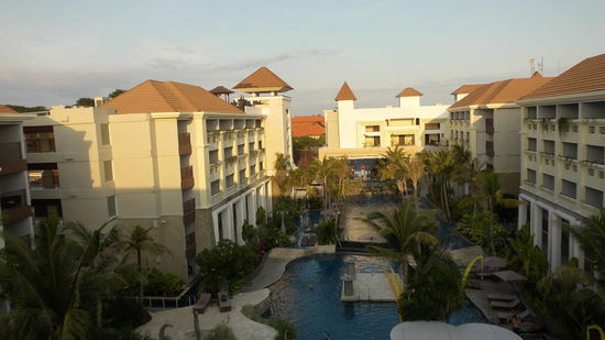 das Swiss Belresort von unserem Fenster