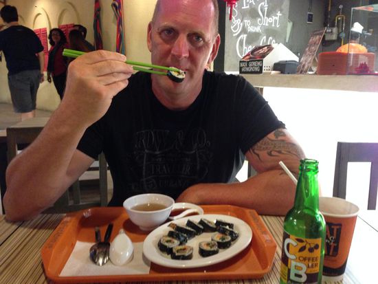 koreanisch mit Kaffeebier, (das ist kein Sushi)