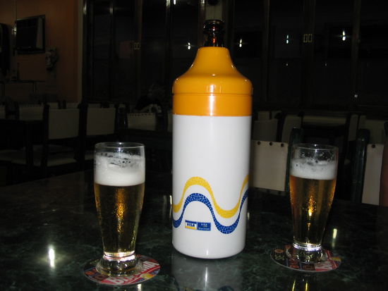 ein kaltes Bier am Abend ist doch das Beste in Rio
