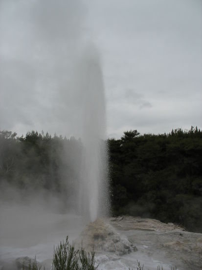 Lady Knox Geysir um 10.16 uhr...