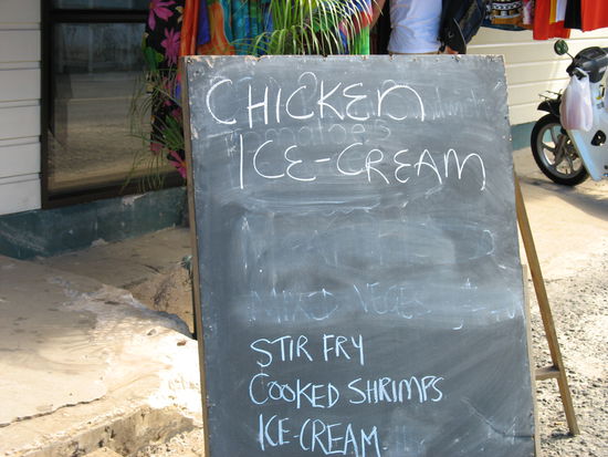Heute im supermarkt...Haehnchen Eiscreme 