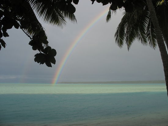 Ja sogar das schlechte Wetter hat etwas schoenes in der Suedsee....