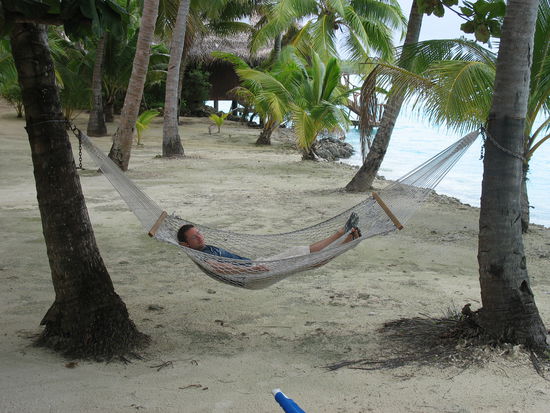 Faulenzen muss ja auch mal erlaubt sein nach 6 Wochen hartem Reisen.....*grins*