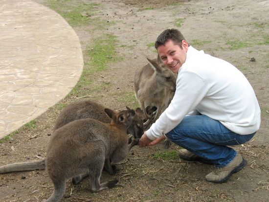 Andreas hat neue freunde gefunden...hier beim mittagslunch )