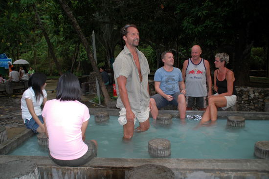 heisse Quellen in Ranong - beim Daenen