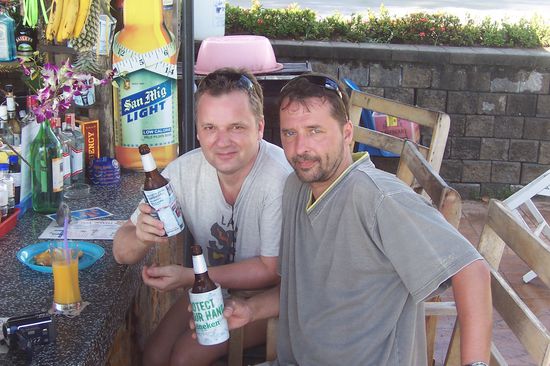 Ein Singha nach der Longtailboatfahrt war Pflicht!