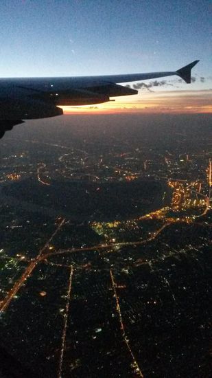 Landeanflug über Bangkok