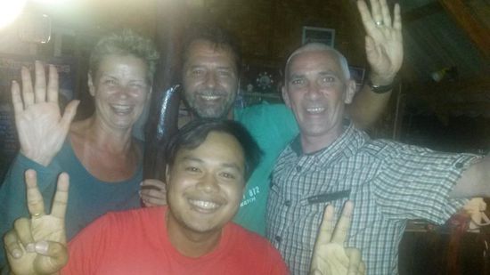 spontane  Feier mit Bell und einem Franzosen  (Name vergessen )