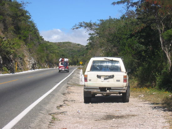 unser Schrottauto ...