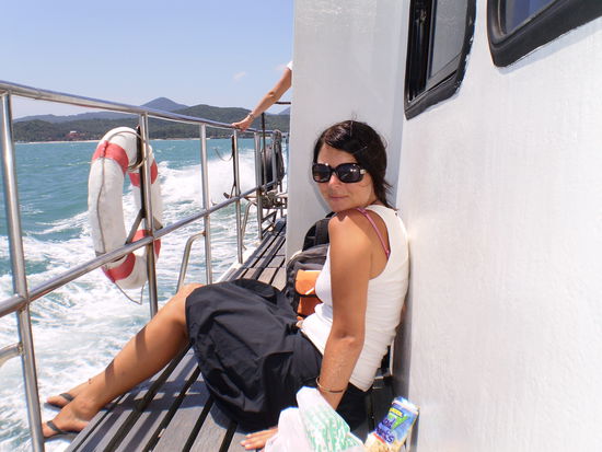 Auf dem Boot Richtung Festland...und ich wurde sooooo Seekrank... 