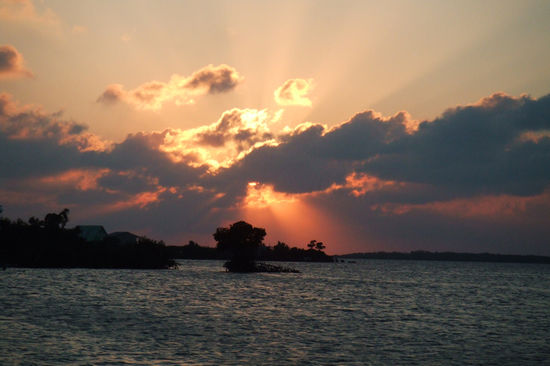 gleicher Sonnenuntergang, nur etwas spaeter