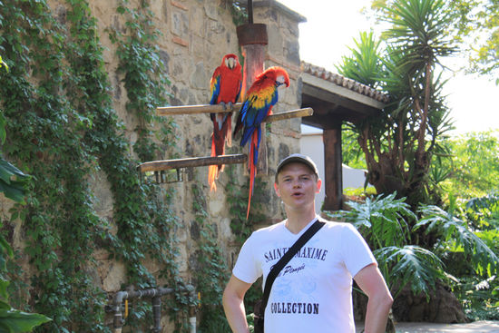 Im Garten des Luxushotels "Santa Domingo"