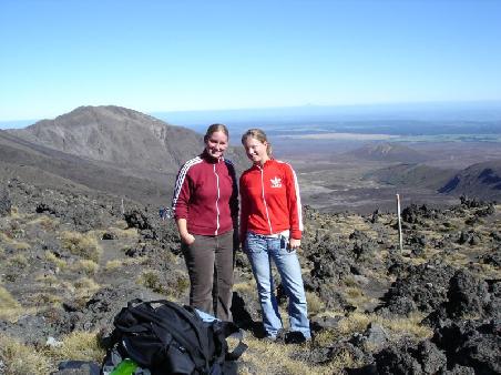 Tongariro Crossing: Wir auf 1900m, cool oder??