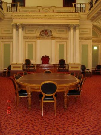Sitzungssaal im Parlament