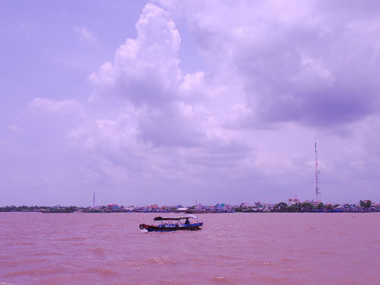 Auf dem Mekong