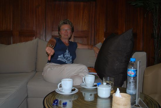 In der Businesslounge in Siem Reap