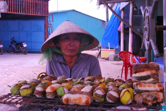 Reiskuchen vom Grill