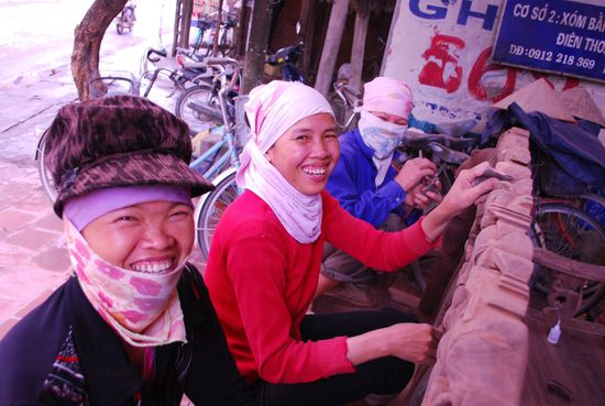 In der Stadt, in der Möbel hergestellt werden.