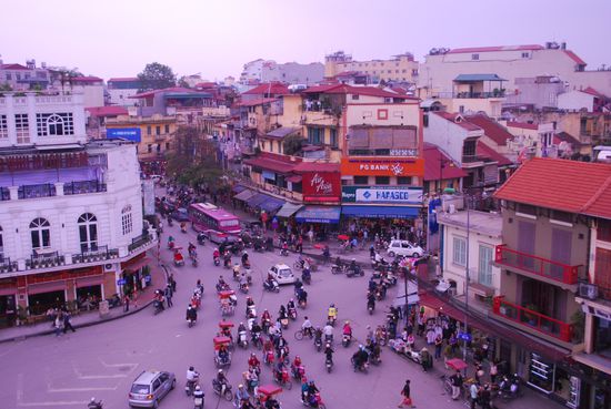 Hanoi am Hoan Kiem Lake (Old Quarter)