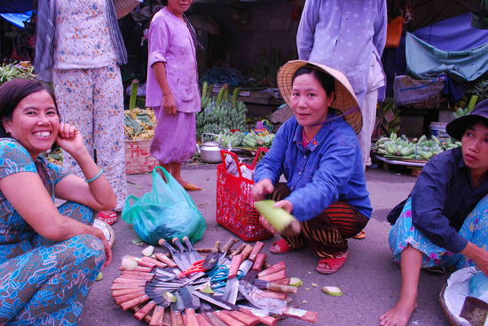 Und hier kaufen wir ein Messer