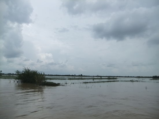 Der Ueberschwemmungsstreifen ist zeitweise mehr als 5 km breit