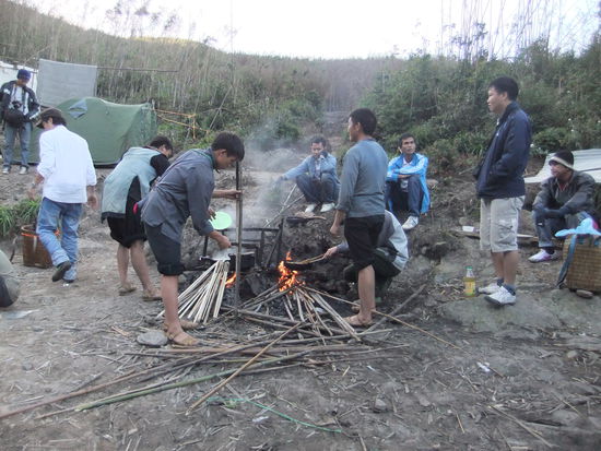 Hier wird unser Abendessen gekocht