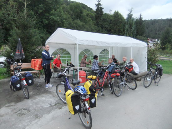 Radlertankstelle am Neckarradweg