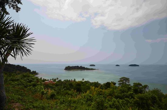 Aussichtspunkt an der Strasse im Süden